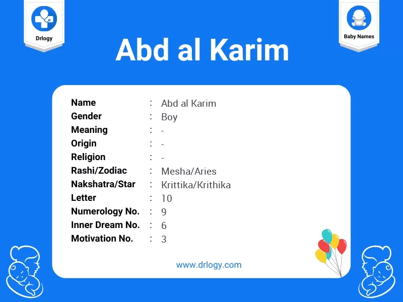 Abd Al Karim Name Meaning
